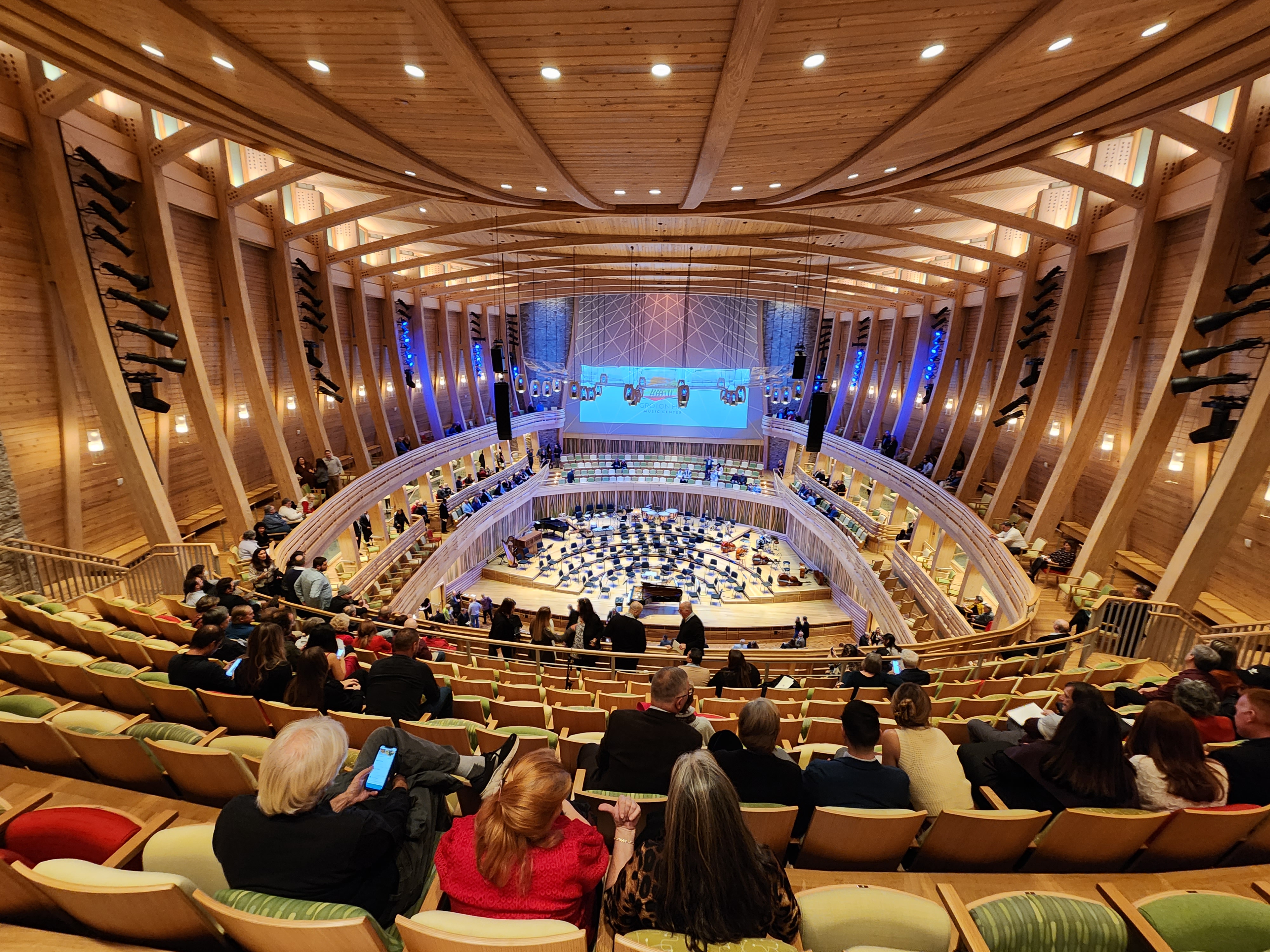 Groton Hill Music School — interior woodwork view 8B